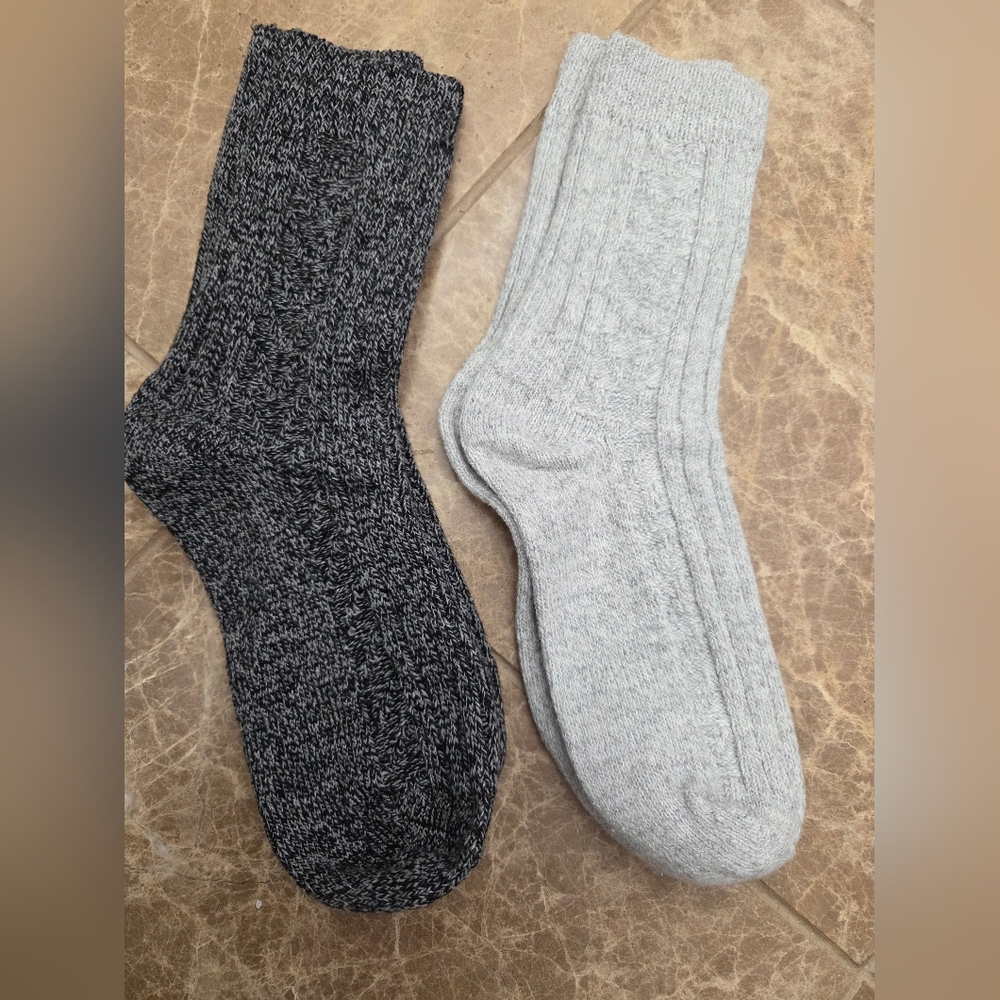 5 Pair Warm Cotton Blend Socks